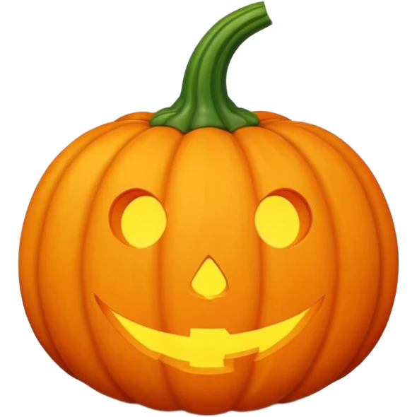 pumpkin no face emoji