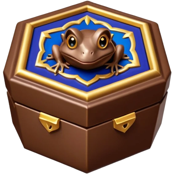 Wizarding world Chocolate frog pentagon shaped box emoji