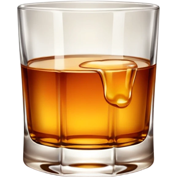 glass of whiskey, no splashes emoji