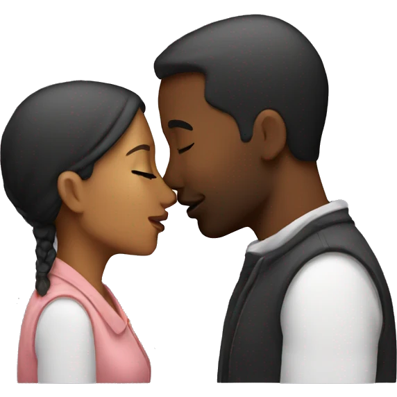 couple kissing emoji