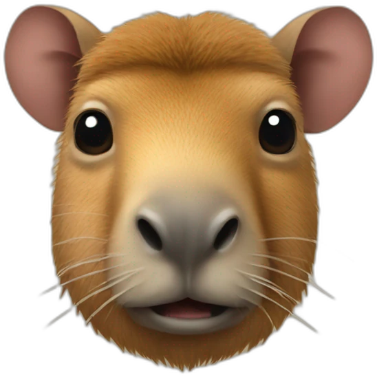 Capibara met tromel emoji