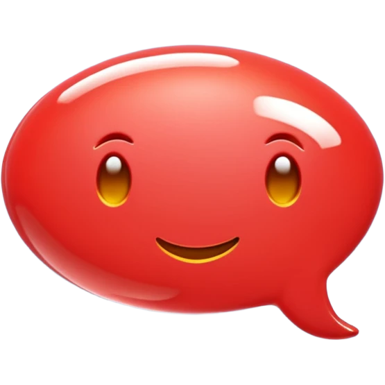 comment red bubble emoji