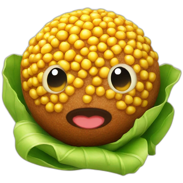Planet meatball corn emoji