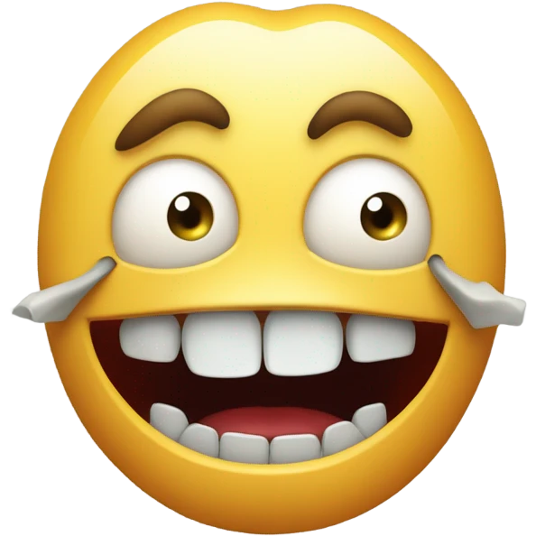 Scared teeth chittering  emoji