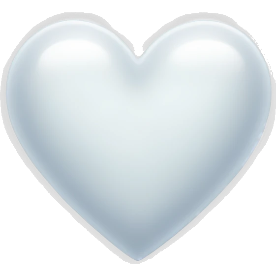 White heart glistening emoji