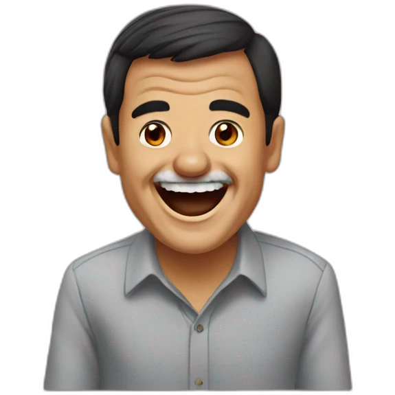 Pedro sanchez laughing emoji