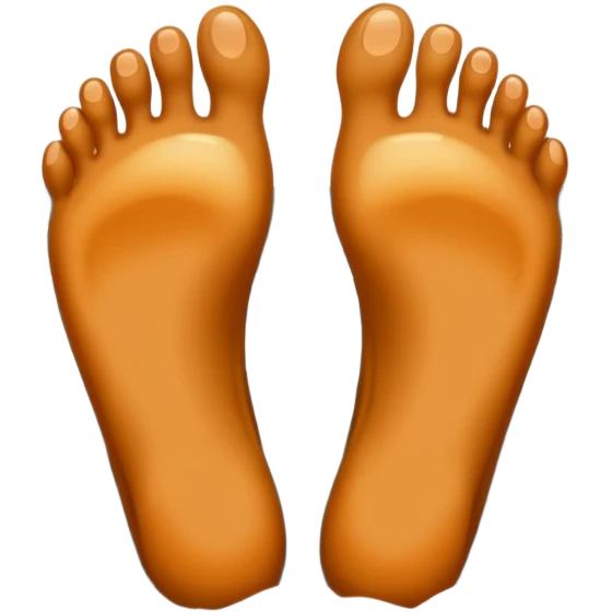two feet on beach sand emoji
