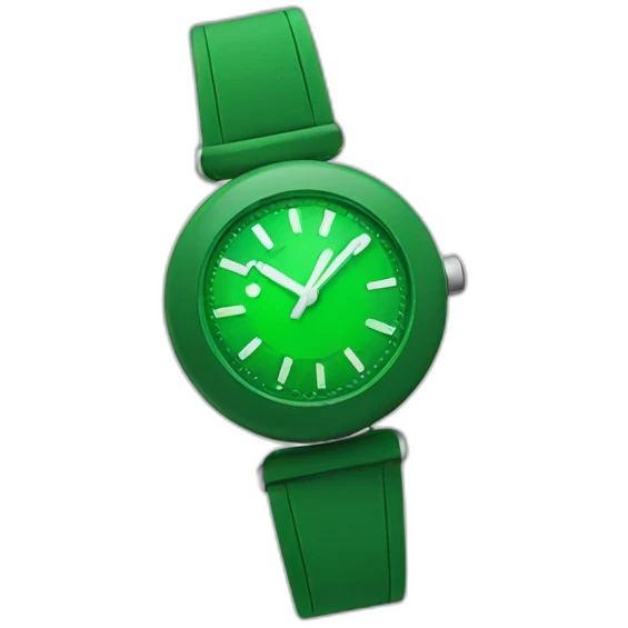 green watch emoji