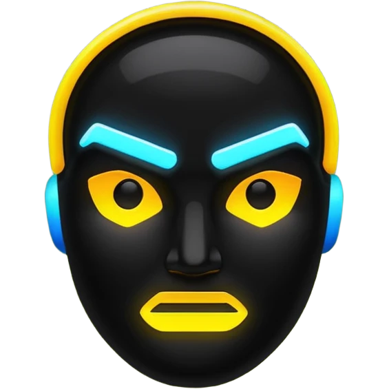 retro black lighting emoji