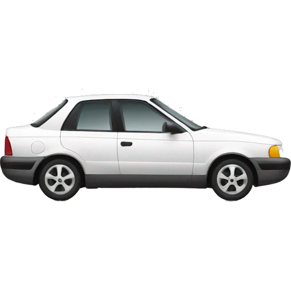 A black and white car emoji