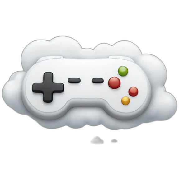 Manette en forme de nuage emoji