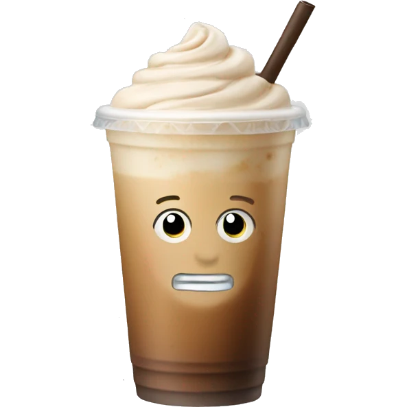 Iced latte emoji