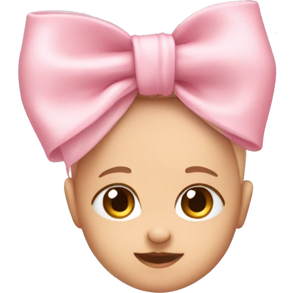 Baby pink bow emoji