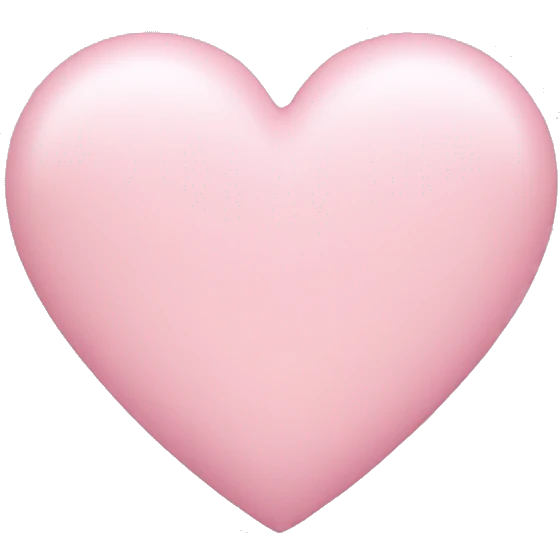 Pastel pink heart emoji