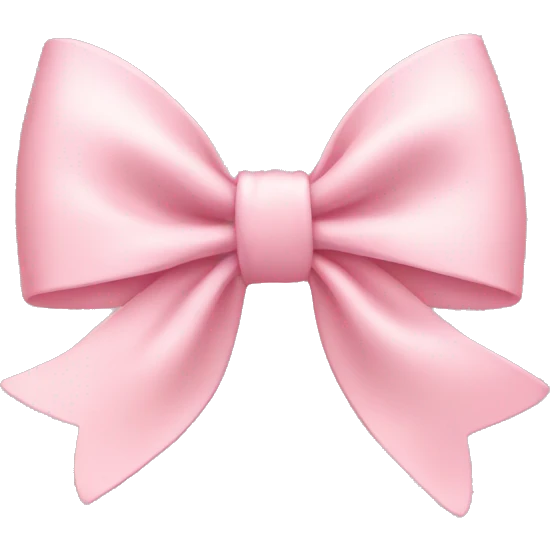 light pink bow emoji