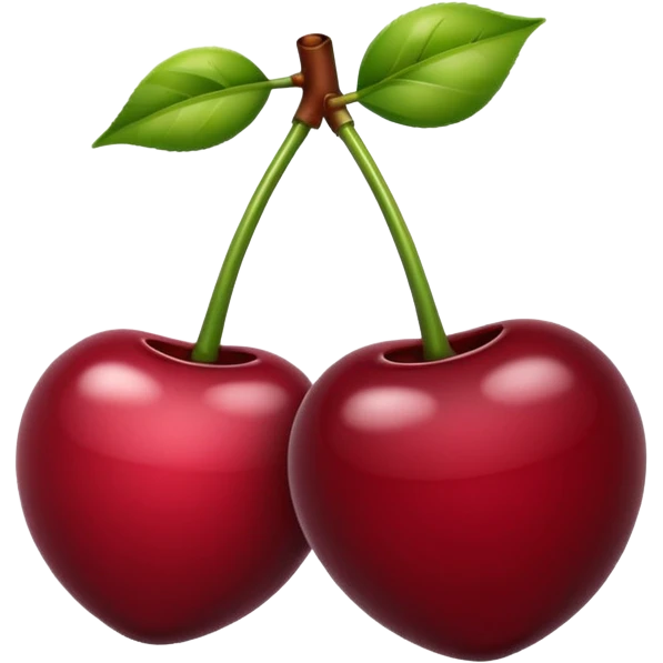 Maroon cherry emoji