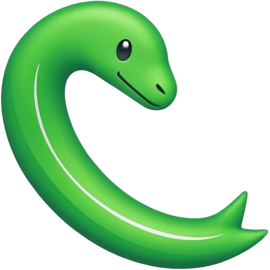 W in green with a swush an the end emoji