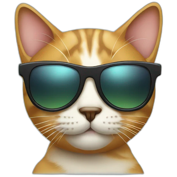Cat with sunglasses emoji