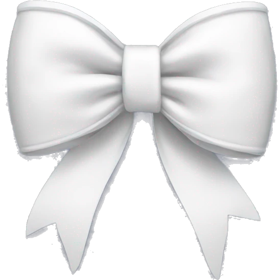 White bow emoji