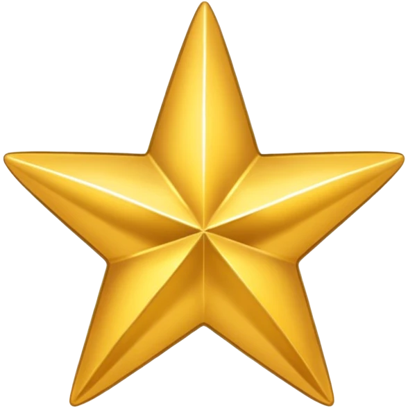 gold style icon of a star emoji