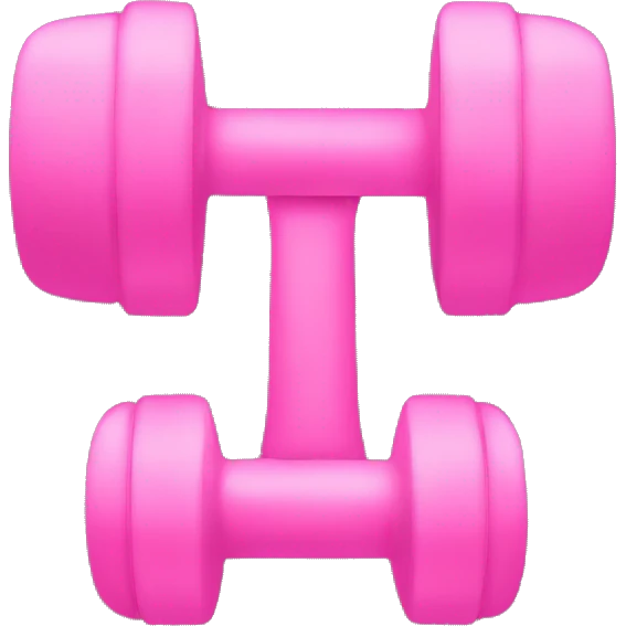 Pink dumbbell emoji