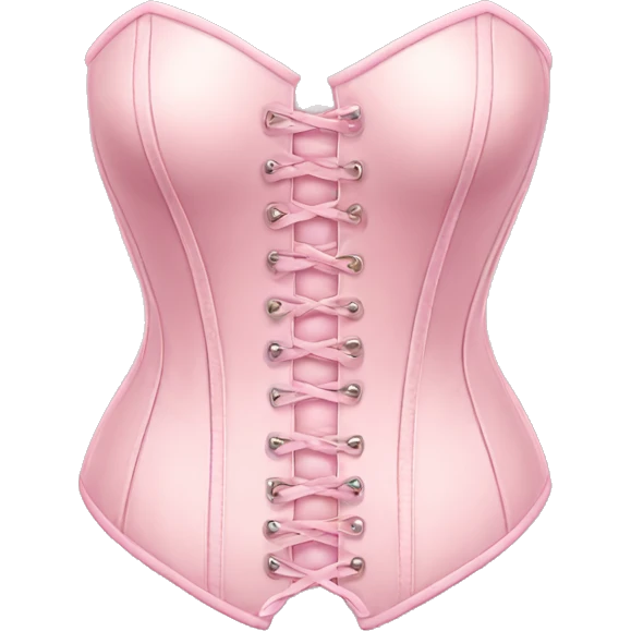 Pastel pink corset  emoji