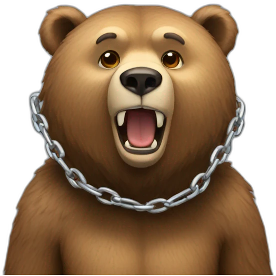 bear-chain emoji