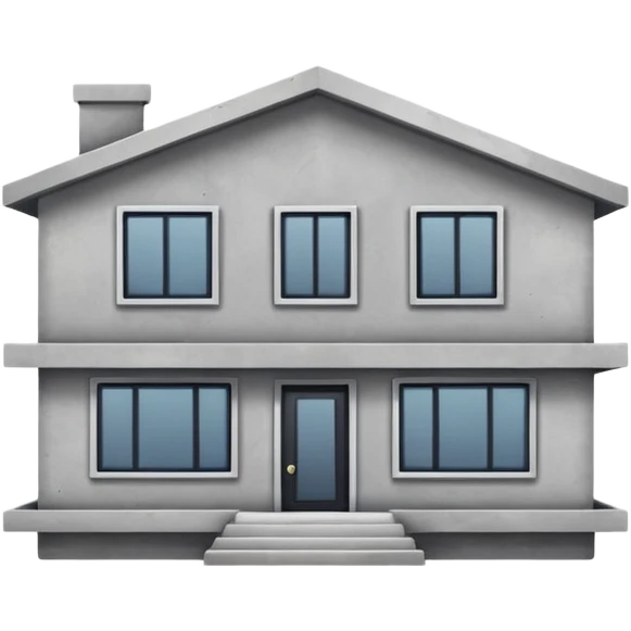 concrete house emoji