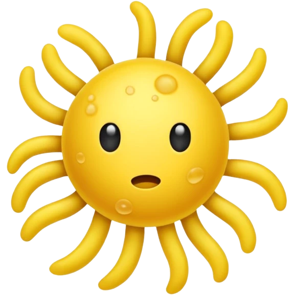 yellow microbe germ icon emoji