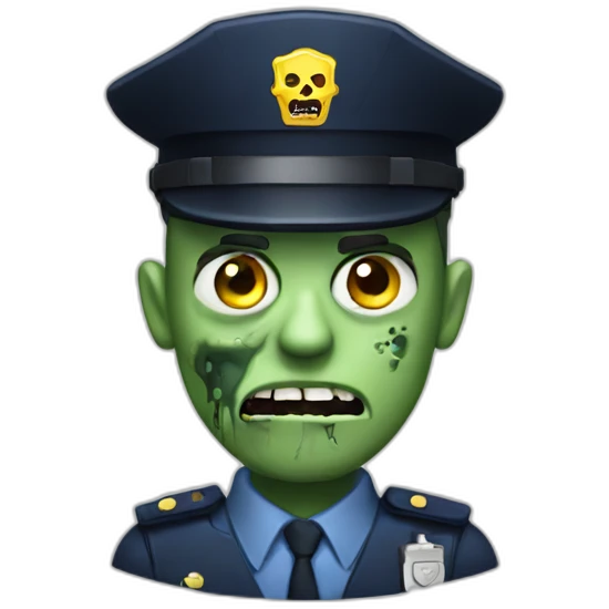 zombie security guard emoji