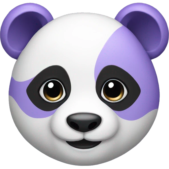 Lavender panda emoji