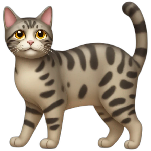 Long Heat cat emoji