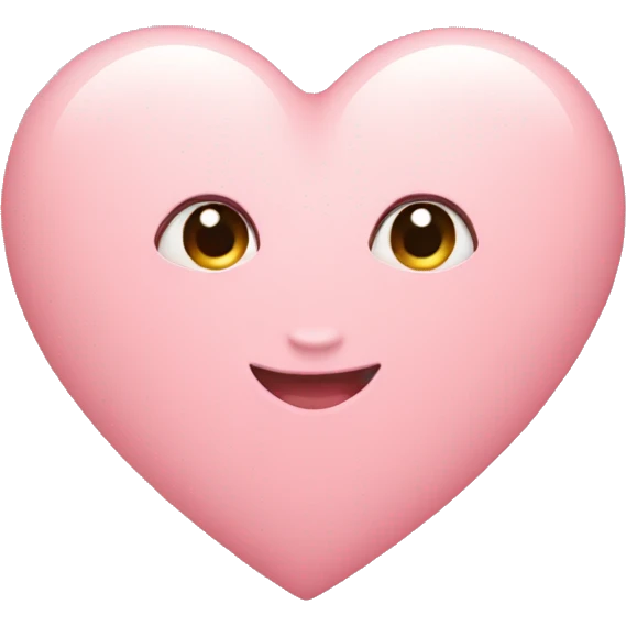 Nude pink heart emoji