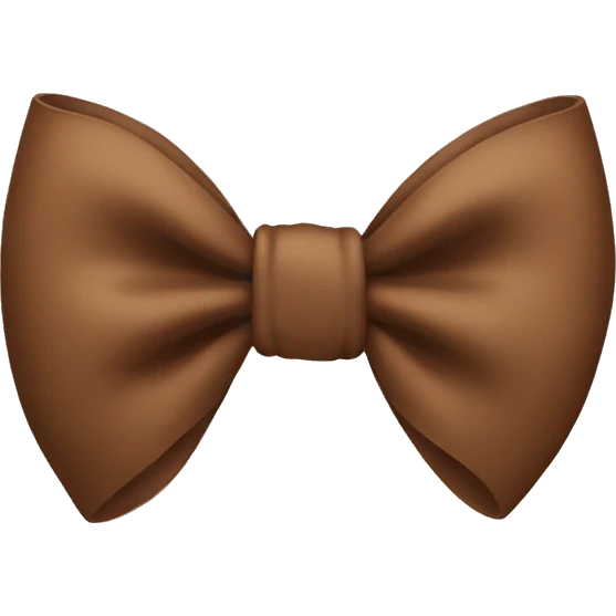 brown bow emoji