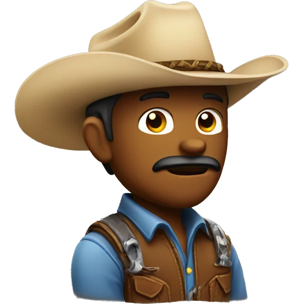 cowboy thinking emoji