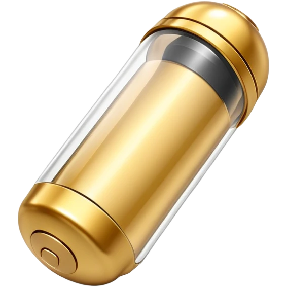 empty transparent annunaki tech gold capsule emoji