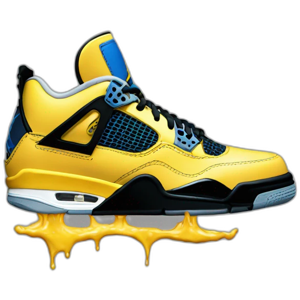 Jordan 4 thunder emoji