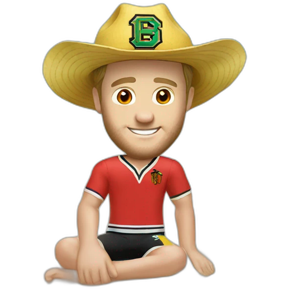 Jonathan Toews as a beach bum  emoji