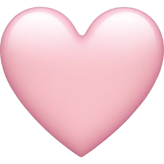 Light pink heart emoji