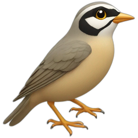 lark bird front view emoji