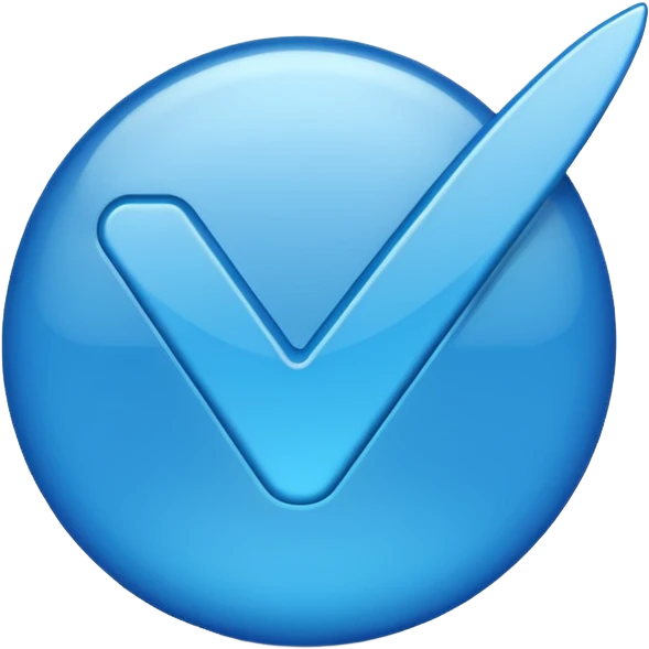 Verificación Azul emoji