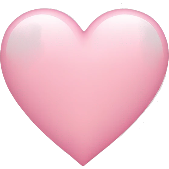 Light pink heart emoji