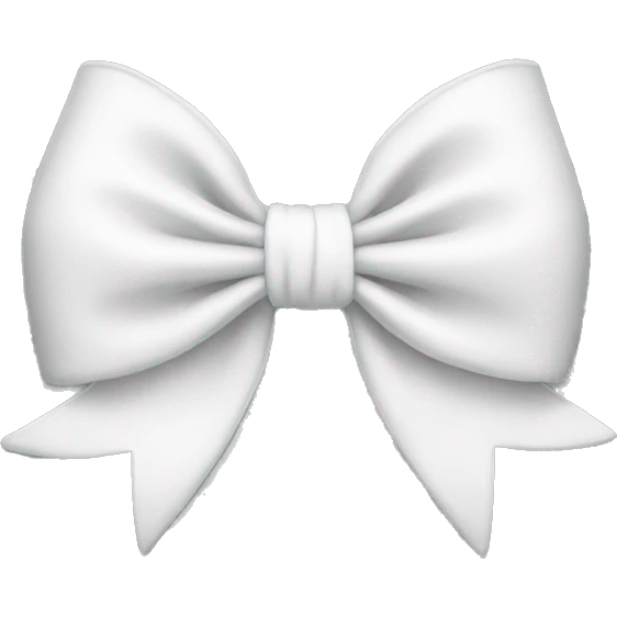 white bow emoji