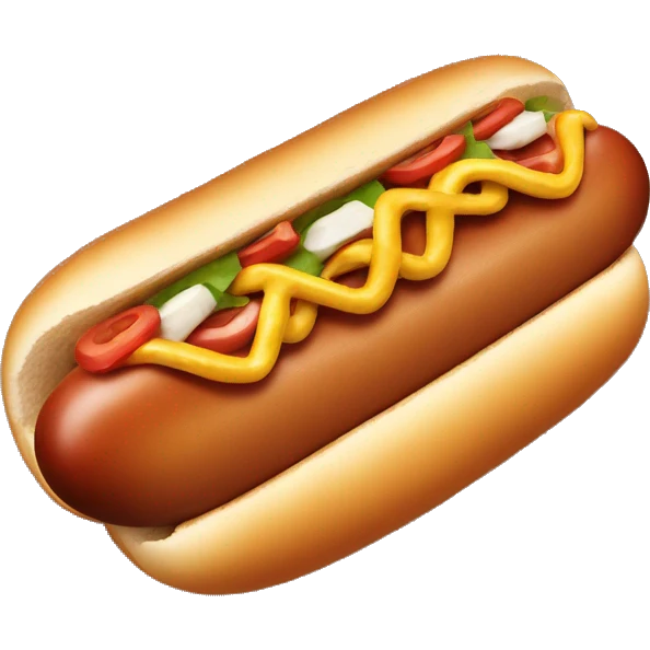 Hot dog emoji