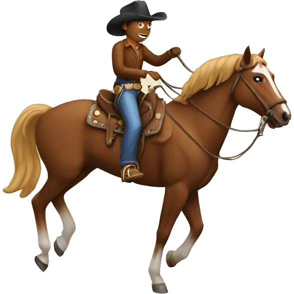 cowboy riding a horse emoji