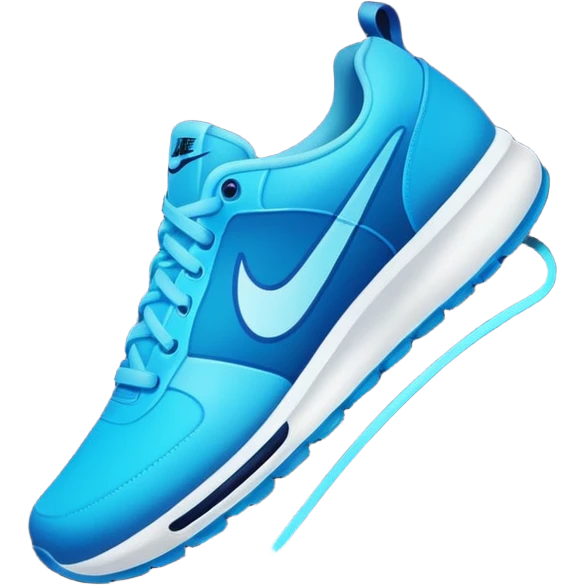 Un logo de nike en luz de neon emoji