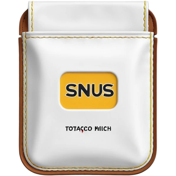 Create me SNUS pouch only with every single detail emoji