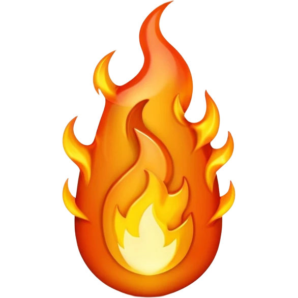 Streak / On Fire Emoji

Glossy 3D emoji of a flaming icon or bullet, glowing orange flames, gold reflections. emoji