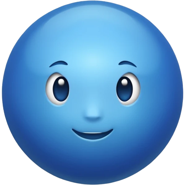 The blue ball emoji