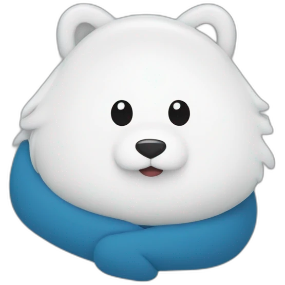 Ein blauer Kreis mit einem weißen Haken darin. emoji